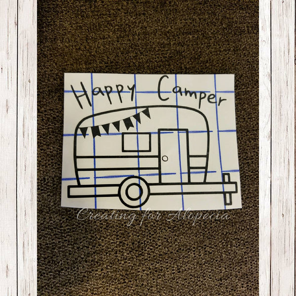 "Happy Camper" Decal