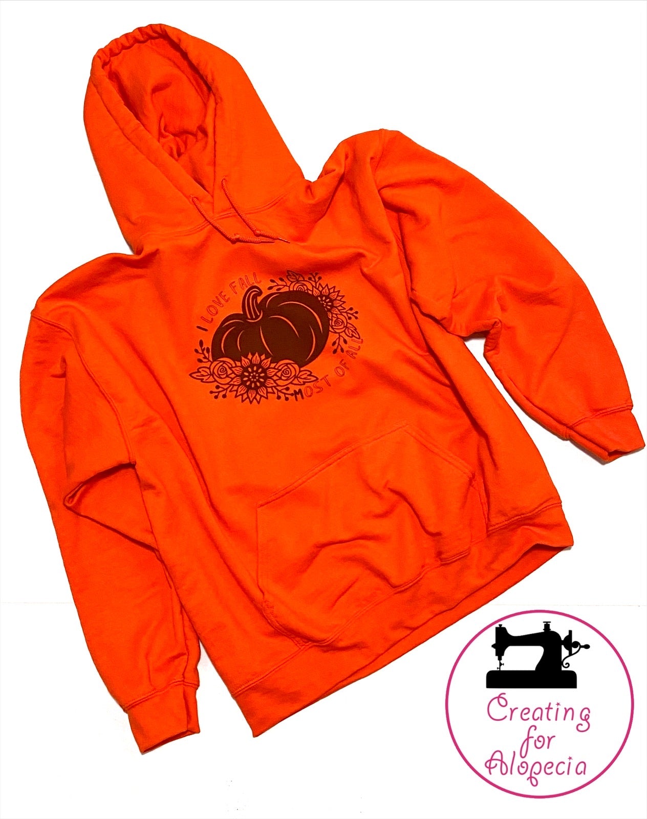 “I love fall most of all” Adult Unisex Sublimation Hoodie
