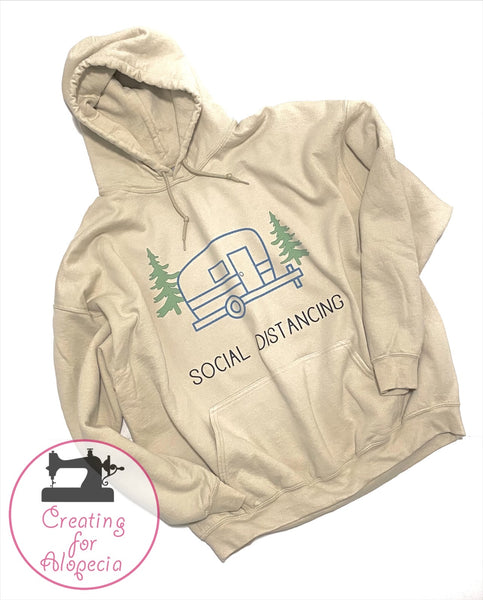 “Social distancing” Sublimation Hoodie